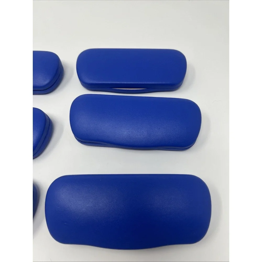 6 NEW Bright Blue Hardshell Eyeglass Sunglass Case